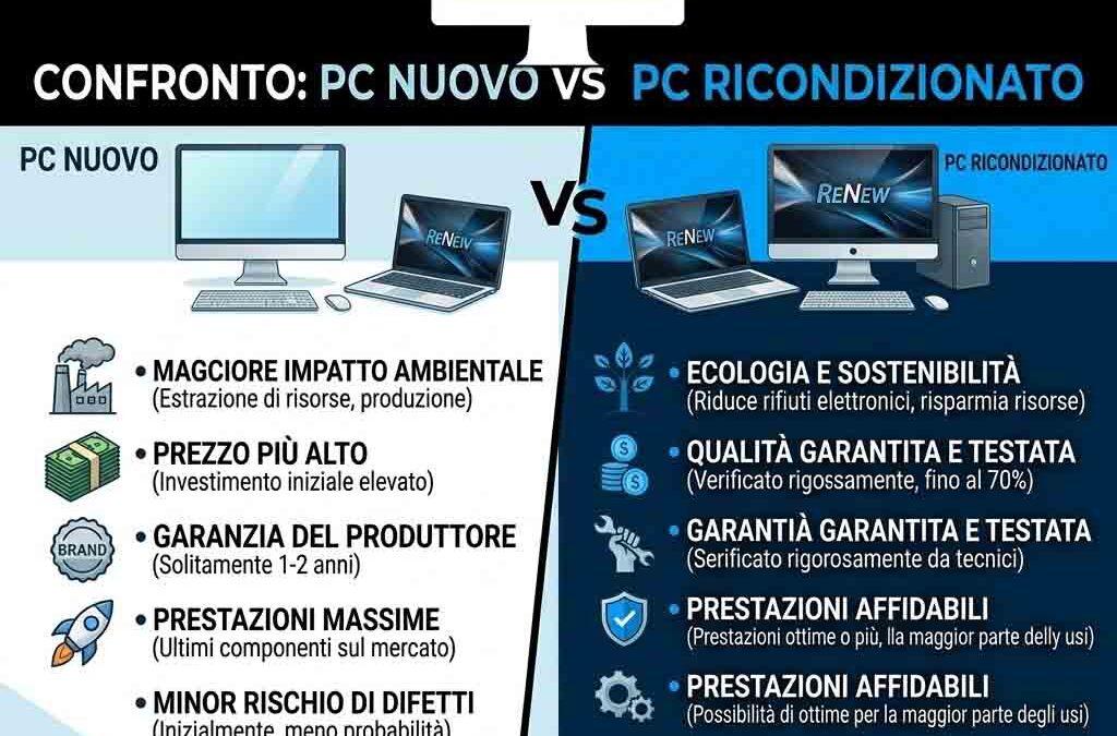 PC nuovo o ricondizionato? Guida per scegliere senza sbagliare